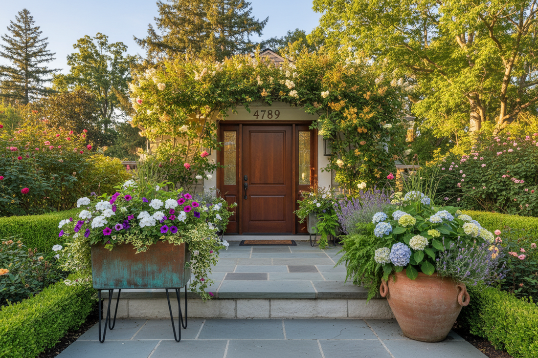 Choose Front-Step Planters That Still Leave a Welcome