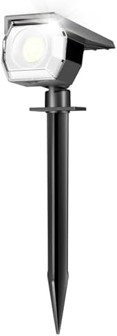 Peasur 1 Pack Solar Spot Lights Outdoor Waterproof, Landscape Spotlights