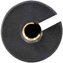 8" Outdoor Light Stake in Black Finish - Support Light Fixture Spikes, Universal Use, Resin Materials, Side Wireway (2 - Large Spike with Brass Wireway)