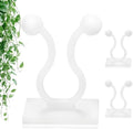 100Pcs Plant Climbing Wall Fixture Clips, Vines Clips for Decoration,White