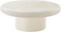 Modway Argos Round Concrete Coffee Table in White by Modway