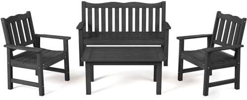 Stoog 4-Piece Patio Furniture Set, All-Weather Outdoor Dining Set