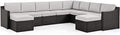 HAPPATIO 10 Piece Patio Conversation Set,All-Weather Patio Furniture