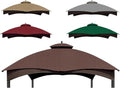 SCOCANOPY Replacement Cover Compatible with Lowe's Allen Roth 10X12 Gazebo Model #GF-12S004B-1/ GF-12S004BTO/TPGAZ17-002C，(Brown)