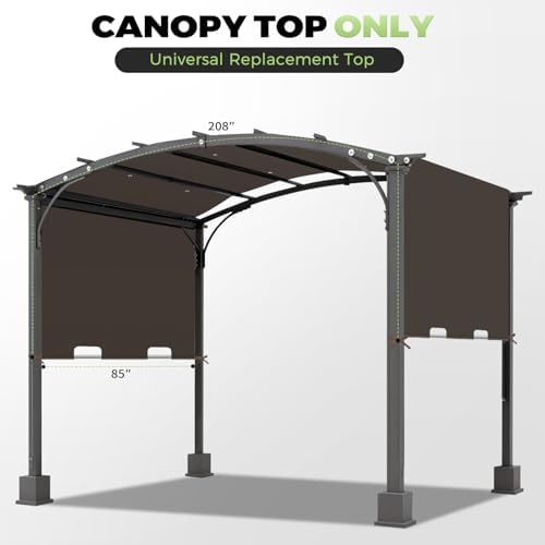85x208 in Pergola Shade Cover for L-PG080PST Pergola