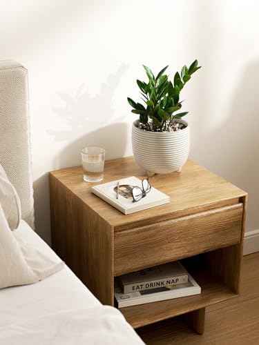 LE TAUCI Ceramic Plant Pots, 5.1 + 6.4 Inch, Set of 2, Reactive Glaze White