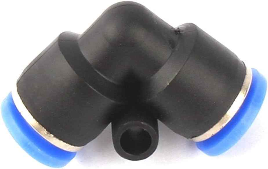 Xiaohu Lawn Sprinkler Irrigation System 8pcs 6mm / 8mm Garden Hose Equal Diameter Elbow Spray System Pneumatic Connector Elbow Air Hose High Pressure Connector (Color : 6mm)