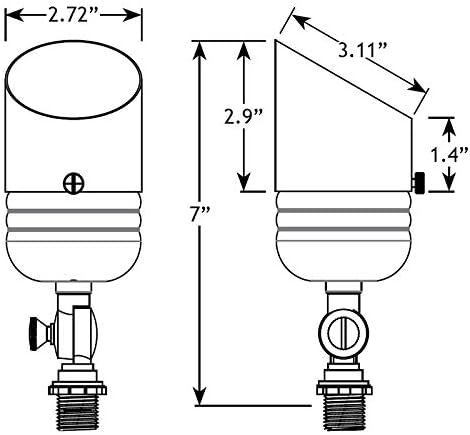 VOLT Fat Boy 12V Solid Copper Outdoor Spotlight - Image 6
