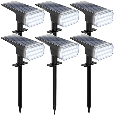 Solar Lights Outdoor Waterproof, 3 Lighting Modes Solar Spot Lights Outdoor