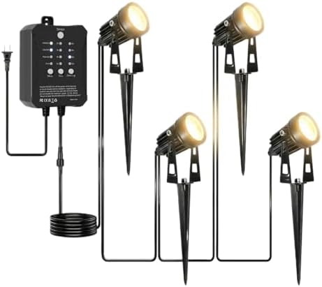 All-in-One Low Voltage Landscape Lighting, Dusk to Dawn Transformer