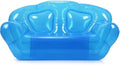 Kigley Inflatable Sofa Transparent Air Couch, Double Seat, Blue
