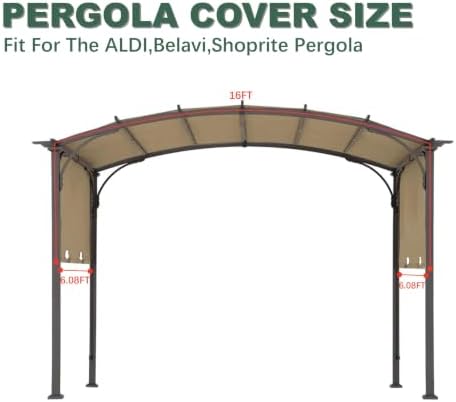 Pergola Replacement Cover, Bright Beige
