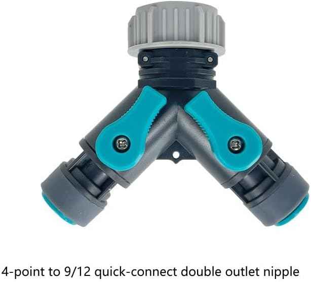 Automatic Watering Accessories,9/12 Pipe Connector Shower Nozzle Waterer Quick Plug Tee Misting Spray Pipe Valve(14)