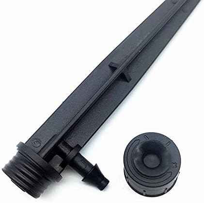 Garden Hose Quick Connect 360 Degrees Irrigation Adjustable Garden Sprinkler Agricultura Greenhouse Watering Spray Nozzle for 4/ 7mm Hose 10 Pcs (Color : Black)