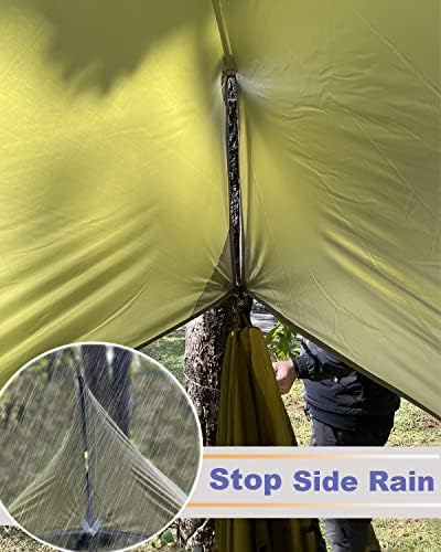 Sunyear Camping Hammock, Portable Single & Double Hammock with Net, 2