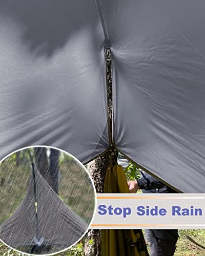 Sunyear Camping Hammock, Portable Single & Double Hammock with Net, 2