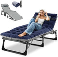 DoCred Chaise Lounge Chair, 5-Position Folding Outdoor Lounge Chair
