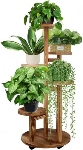 GEEBOBO 5 Tiered Tall Plant Stand for Indoor