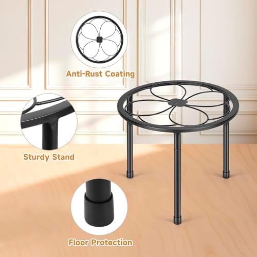Amaoot 5 Pack Metal Plant Stand, Iron Plant Stands for Indoor and Outdoor