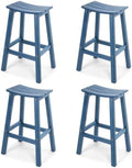 Stoog All-Weather Bar Stools Set of 4, 28" Outdoor Patio Barstools