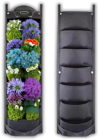 SunVara Fence Planters Wall Planters for Outdoors Plants Vertical Planter Balcony Planter Vertical Garden Wall Pocket Planter Outdoor Wall Planter Fence Garden Planter Vertical Wall Garden