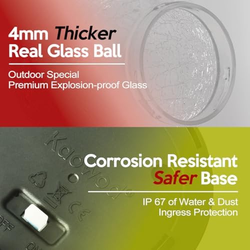 Outdoor Waterproof IP65 Solar Globe Lights, Led Solar Light Balls for