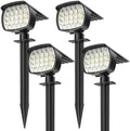 Solar Spot Lights Outdoor, 3 Modes 2-in-1 IP65 Waterproof 4 Pack Spotlights