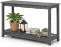 Outdoor Console Table, 48" Weather Resistant HIPS Patio Side Table