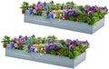 Meberam 2 Pack 6x3x1FT Galvanized Raised Garden Beds Kit Outdoor Metal