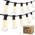MGVIH Outdoor String Led Patio Lights - 50Ft 15M Outside Waterproof
