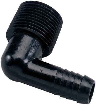 Orbit 3 Pack 3/4 Inch x 1/2 Inch Barb Elbow Funny Pipe Fitting Adapter