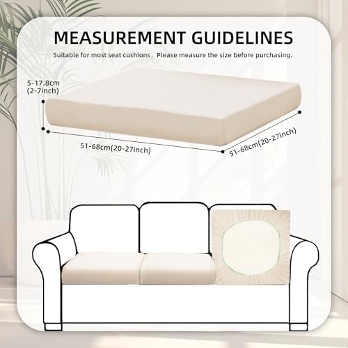 8 Pcs Outdoor Cushion Covers, Patio Sofa Cushion Covers Replacement
