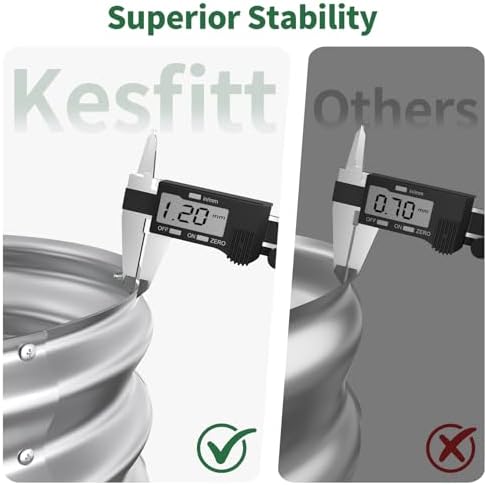 Kesfitt Raised Garden Bed, 5x2x1 FT Galvanized Steel Metal Raised
