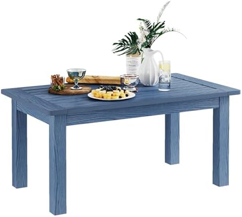 36" Outdoor Coffee Table, Weatherproof HIPS Patio Coffee Tables
