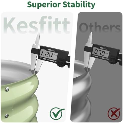 Kesfitt Raised Garden Bed, 4x2x1 FT Galvanized Steel Metal Raised