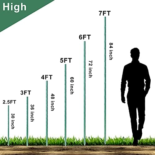 WAENLIR Garden Stakes 84 inch 7ft Sturdy Tomato Stakes, Plant Stakes