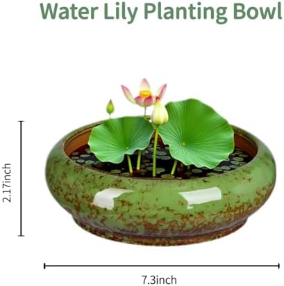 7.3 Inch Succulent Planters Pots Shallow Ceramic Glazed Planter Pots