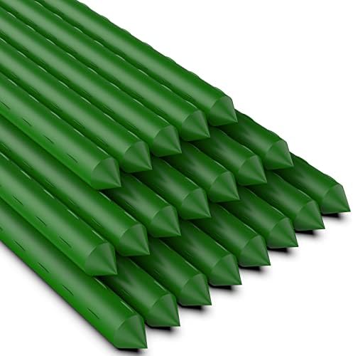 2Feet 24inch Garden Stakes Sturdy Plant Sticks Support Tomato Stakes