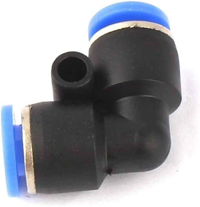 Xiaohu Lawn Sprinkler Irrigation System 8pcs 6mm / 8mm Garden Hose Equal Diameter Elbow Spray System Pneumatic Connector Elbow Air Hose High Pressure Connector (Color : 6mm)