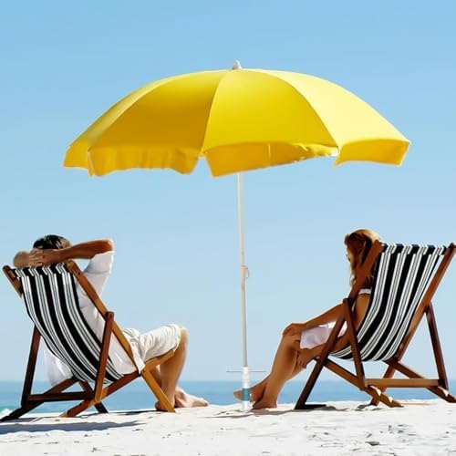 Beach Umbrella Sand Anchor, 1 Pack Outdoor Umbrella Base with 5-Spiral Screw Design & Removable Stainless Steel Handle, Beach Umbrella for Sand Holder Stand Resist Strong Winds Fits All Umbrellas