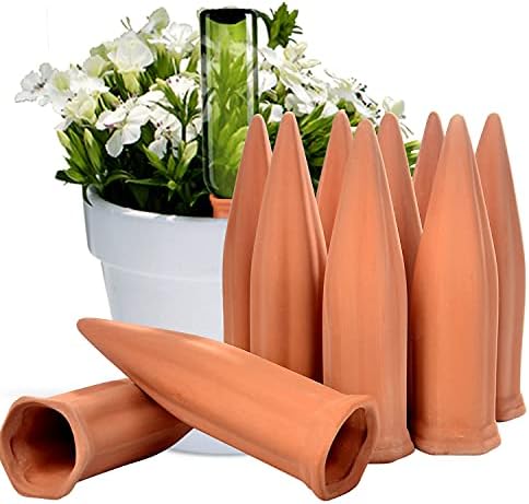 B SEPOR Ceramic Plant Waterer Terracotta Self Watering Spikes for