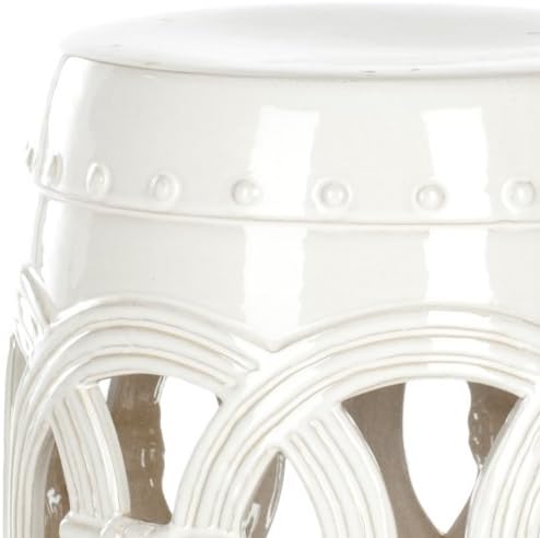 SAFAVIEH Home Collection Double Coin Antique White Ceramic Indoor/ Outdoor - Image 6