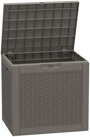 KAMABOKO 31 Gallon Outdoor Storage Box Waterproof Deck Box for Patio