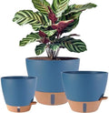 12/10/8 inch Plant Pots, Large Plastic Self Watering Planters