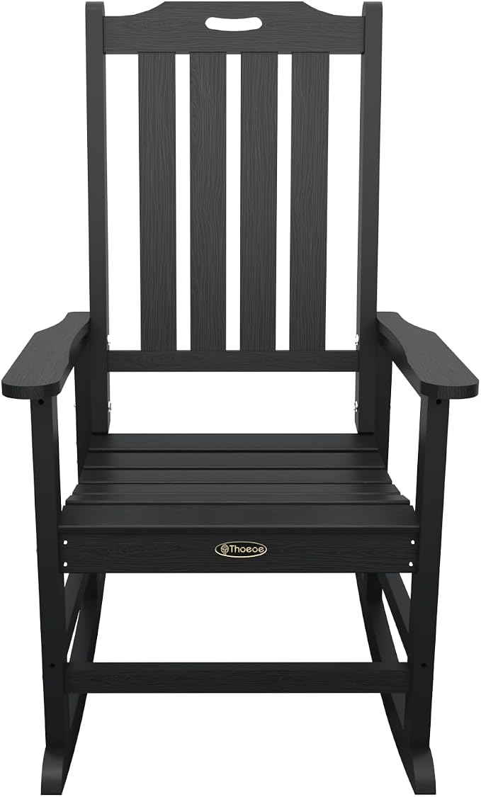 Oversized Rocking Chair Set of 4, Outdoor Rocking Chair - Image 4