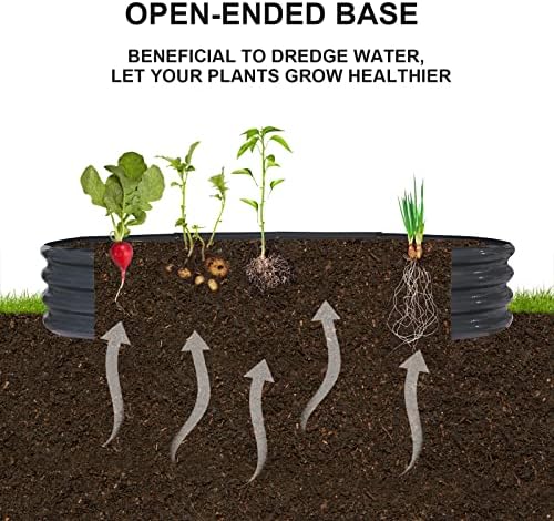Rakukiri Raised Garden Bed GRS Certified Galvanized Planter Box