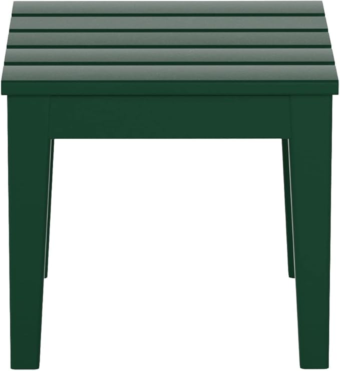 WestinTrends Ashore Outdoor Patio Modern Adirondack Side Table, Dark Green by WestinTrends
