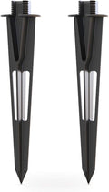 GOODSMANN 2PCS Metal Spikes Stakes with Male Thread 3/4-14NPSM 0.77IN for Low Voltage Landscape Lights Compatible with GOODSMANN Landscape Lights 9920-1838-02