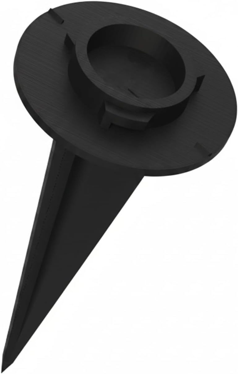 3Pcs Ground Stake Compatible with Ring Solar Pathlight Replacement, Twist-to-Lock Base Stake for Solar/Battery Smart Path Lights, Easy Install Outdoor Light Mount