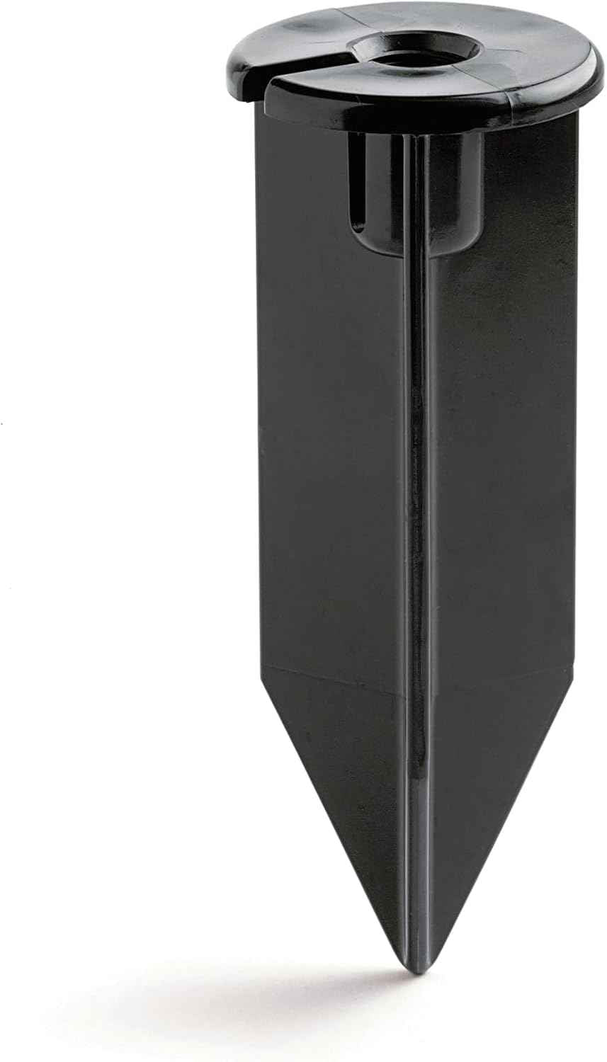 Kichler 12V Landscape Light Stake, Black | Corrosion-resistant ABS construction provides secure fixture support for landscape lighting (3" x 8"), 15575BK